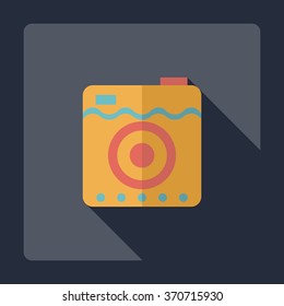 Flat modern design with shadow Icon camera