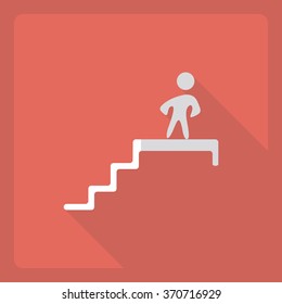 Flat modern design with shadow  Icon career