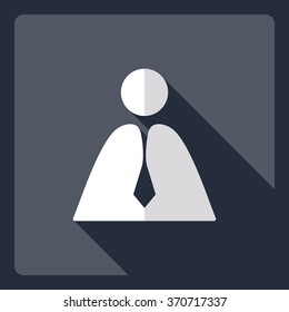 Flat modern design with shadow  Icon businessman