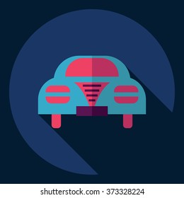 Flat modern design with shadow  Icon car