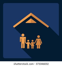 Flat modern design with shadow  Icon family