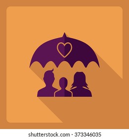 Flat modern design with shadow  Icon family