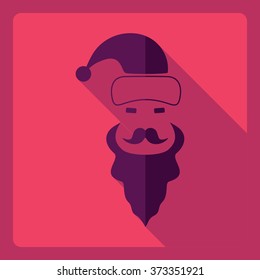 Flat modern design with shadow  Icon Christmas mask