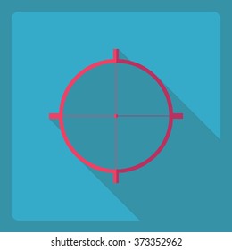 Flat modern design with shadow  Icon sight