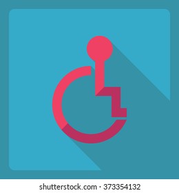 Flat modern design with shadow  Icon invalid