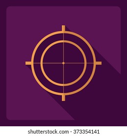 Flat modern design with shadow  Icon sight