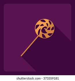 Flat modern design with shadow  Icon candy