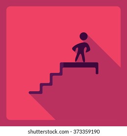 Flat modern design with shadow  Icon career