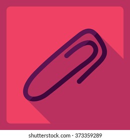 Flat modern design with shadow  Icon