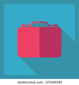 Flat modern design with shadow  Icon case