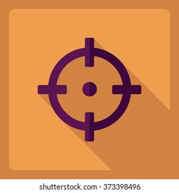 Flat modern design with shadow  Icon sight