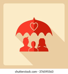 Flat modern design with shadow  Icon family