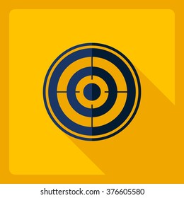 Flat modern design with shadow  Icon sight