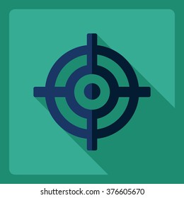 Flat modern design with shadow  Icon sight