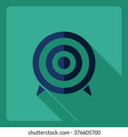Flat modern design with shadow  Icon target