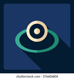 Flat modern design with shadow  Icon reflector