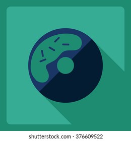 Flat modern design with shadow  Icon donut