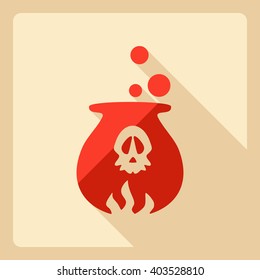 Flat modern design with shadow  Icon potion