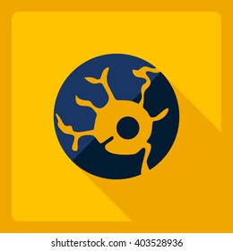 Flat modern design with shadow  Icon potion
