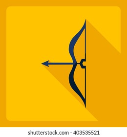 Flat modern design with shadow  Icon bow