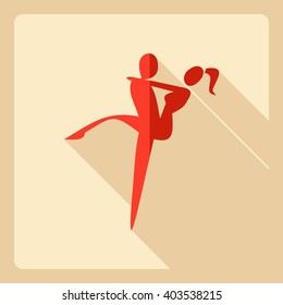 Flat modern design with shadow  Icon sexpositions