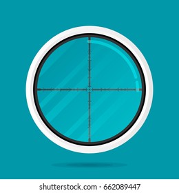 Flat modern design with shadow Icon sight