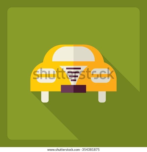 Flat modern design\
with shadow  Icon car