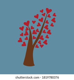 Diseño moderno plano con iconos de sombra árbol familiar