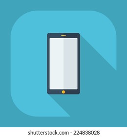 Flat modern design with shadow icons for web design and mobile applications, SEO. search Engine Optimization: mobile phone touch
