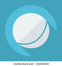 Flat modern design with shadow icons for web design and mobile applications, SEO. search Engine Optimization: inflatable ball