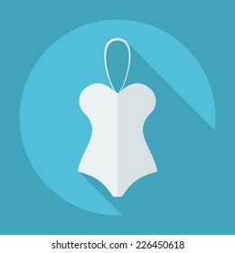Flat modern design with shadow icons for web design and mobile applications, SEO. search Engine Optimization: brassiere