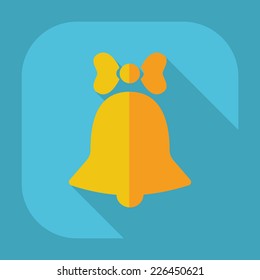 Flat modern design with shadow icons for web design and mobile applications, SEO. search Engine Optimization: bell