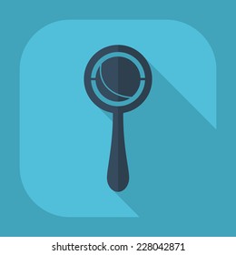 Flat modern design with shadow icons for web design and mobile applications, SEO. search Working Optimization: rattle