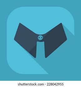 Flat modern design with shadow icons for web design and mobile applications, SEO. search Working Optimization: collar on the neck