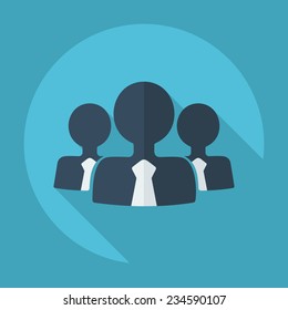 Flat modern design with shadow icons for web design and mobile applications, SEO. search Working Optimization: business icon