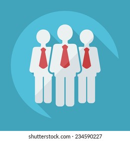 Flat modern design with shadow icons for web design and mobile applications, SEO. search Working Optimization: business icon