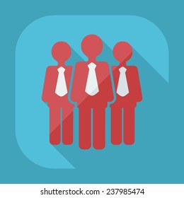 Flat modern design with shadow icons for web design and mobile applications, SEO. search Working Optimization: business icon