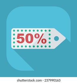 Flat modern design with shadow icons for web design and mobile applications, SEO. search Working Optimization: discount coupon, sticker