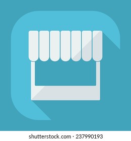 Flat modern design with shadow icons for web design and mobile applications, SEO. search Working Optimization: stall