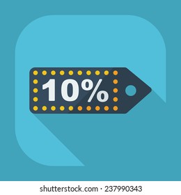 Flat modern design with shadow icons for web design and mobile applications, SEO. search Working Optimization: discount coupon, sticker