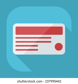 Flat modern design with shadow icons for web design and mobile applications, SEO. search Working Optimization: magnetic card