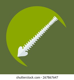 Flat modern design with shadow icons spine