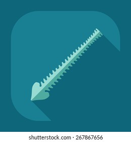 Flat modern design with shadow icons spine