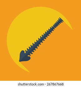 Flat modern design with shadow icons spine