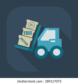 Flat modern design with shadow icons loader