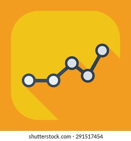 Flat modern design with shadow icons business icon