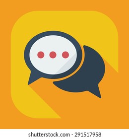 Flat modern design with shadow icons business icon