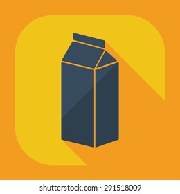 Flat modern design with shadow icons beverage