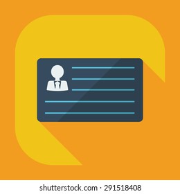 Flat modern design with shadow icons business icon