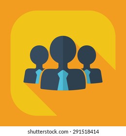 Flat modern design with shadow icons business icon